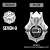 DOUBLE DECKER！ ダグ&キリル SEVEN-0 フーデッドウインドブレーカー BLACK×WHITE S (キャラクターグッズ) 商品画像3