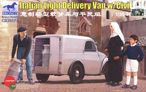 Collaboration Set Italian Light Delivary Van w/Civilian and Women of WWII (MB35148+CB35171) (Plastic model)