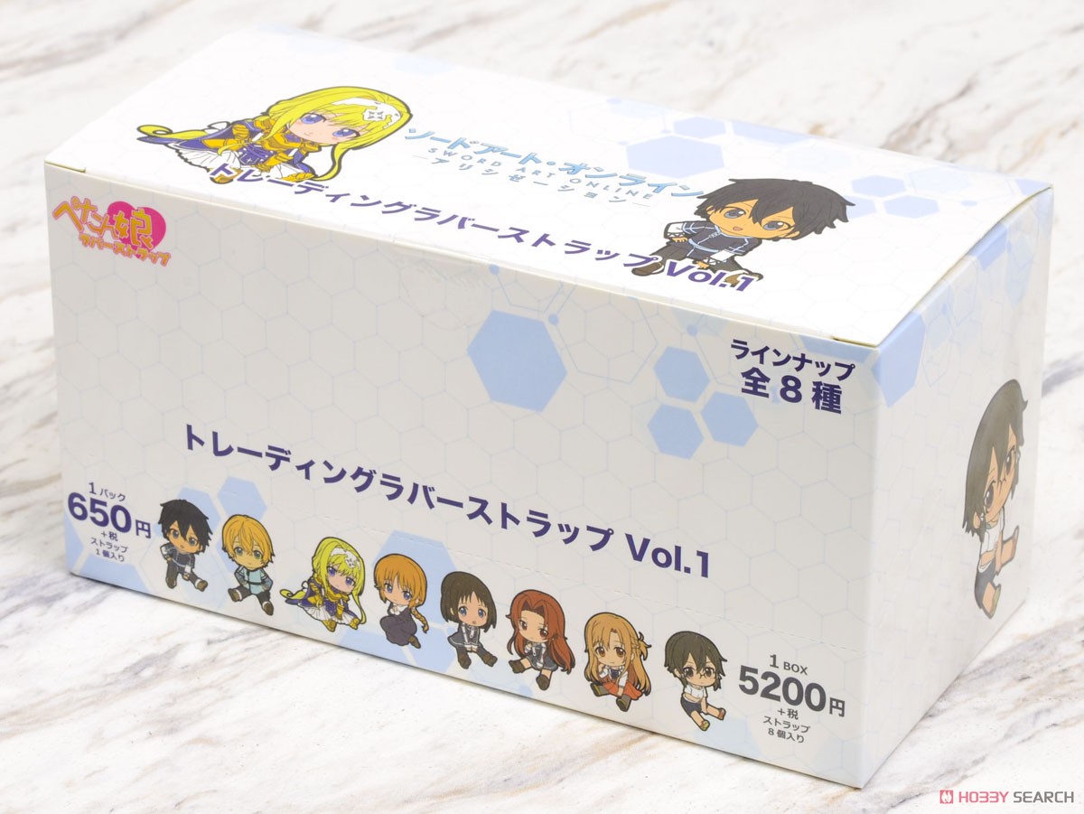 Sword Art Online Alicization Petanko Trading Rubber Strap (Set of 8) (Anime Toy) Package1