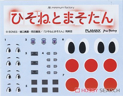Plamax MF-40: Minimum Hisone and Masotan (Plastic model) Contents4