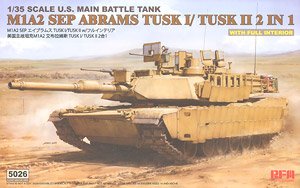 M1A2 SEP Abrams TUSK I/TUSK II w/Full Interior (Plastic model)