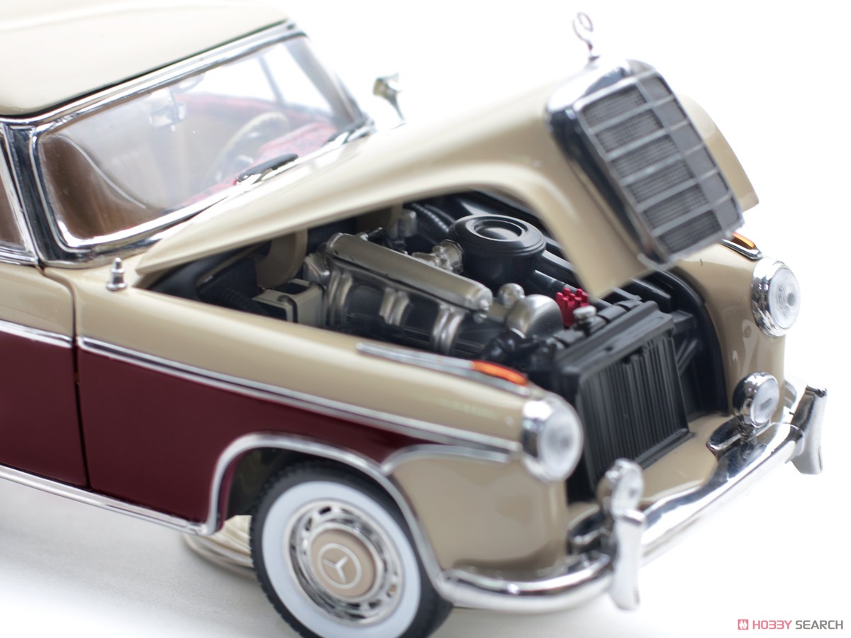 メルセデス・ベンツ 220 SE クーペ 1959 クリーム/レッド (ミニカー) 商品画像9