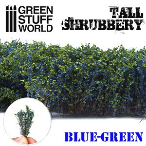 Tall Shrubbery - Blue Green (Material)