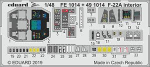 F-22A 内装エッチングパーツ (ハセガワ用) (プラモデル)