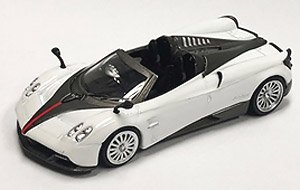 Pagani Huayra Roadster White Black Stripe (RHD) (Diecast Car)