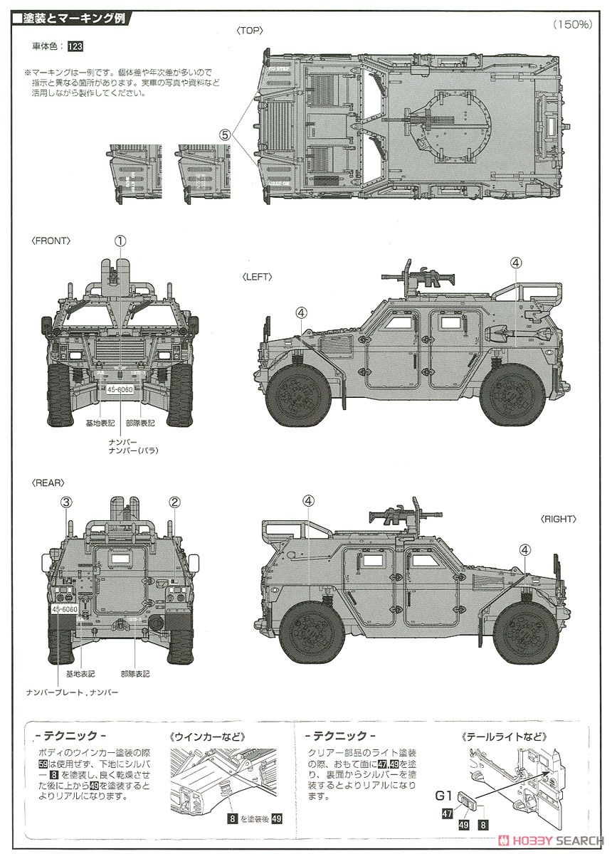 航空自衛隊 軽装甲機動車 (プラモデル) 塗装2