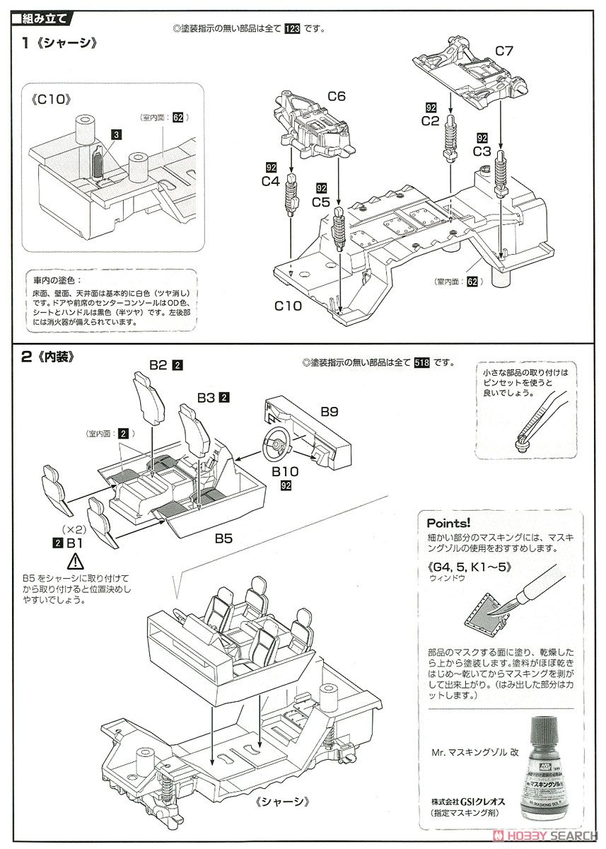 航空自衛隊 軽装甲機動車 (プラモデル) 設計図1