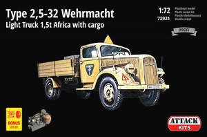 WW.II ドイツ軍 タイプ2.5-32 1.5トン トラック 「アフリカ戦線」 (プラモデル)