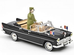 シムカ V8 Chambord 大統領公用車 1960 フィギュア付 (ミニカー)
