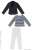 PN2 Tailored Jacket Set (Navy x White) (Fashion Doll) Item picture1