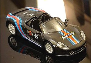 香港限定 1/64 ポルシェ 918 スパイダー マルティニ ブラック (ミニカー)