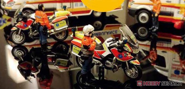 Tiny 1/43 FS08 香港救急医療隊 バイク乗車姿勢、直立姿勢 フィギュアセット (ミニカー) その他の画像1