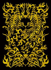 ブロッコリーモノクロームスリーブプレミアム 「虎の紋章」 (カードスリーブ)