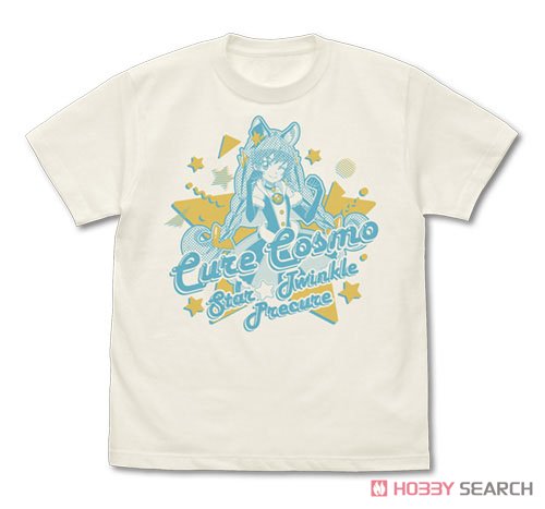 スター☆トゥインクルプリキュア キュアコスモ Tシャツ VANILLA WHITE S (キャラクターグッズ) 商品画像1