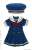 Picco D Gymnasium Sailor One-piece Set (Navy x Navy) (Fashion Doll) Item picture1