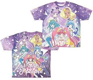 スター☆トゥインクルプリキュア 両面フルグラフィックTシャツ S (キャラクターグッズ)