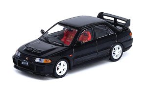 Mitsubishi Lancer GSR EVOIII Black w/Extra Wheels and Decal (Diecast Car)