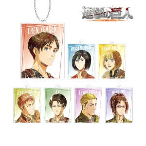 Attack on Titan Trading Ani-Art Acrylic Key Ring Vol.2 (Set of 7) (Anime Toy)