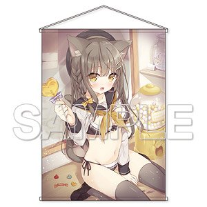 きみしま青描き下ろし チア妹リネットちゃん▼ X-RATEDタペストリー (キャラクターグッズ)