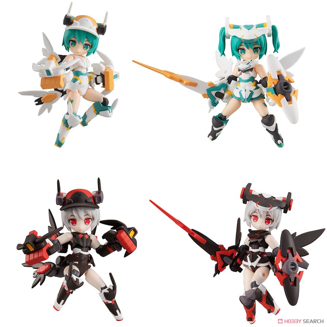 Desktop Army B-121s Sylphy II Series (Set of 4) (PVC Figure) Item picture1