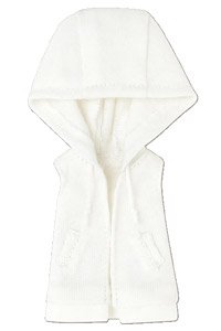 Sleeveless Hoodie (White) (Fashion Doll)