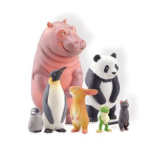 miniQ Sato Kunio`s Animal - Bathroom in Groups 2 - (Set of 8) (Shokugan)