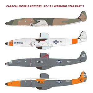 アメリカ空軍/海軍 EC-121 ワーニングスター Part 2 (デカール)