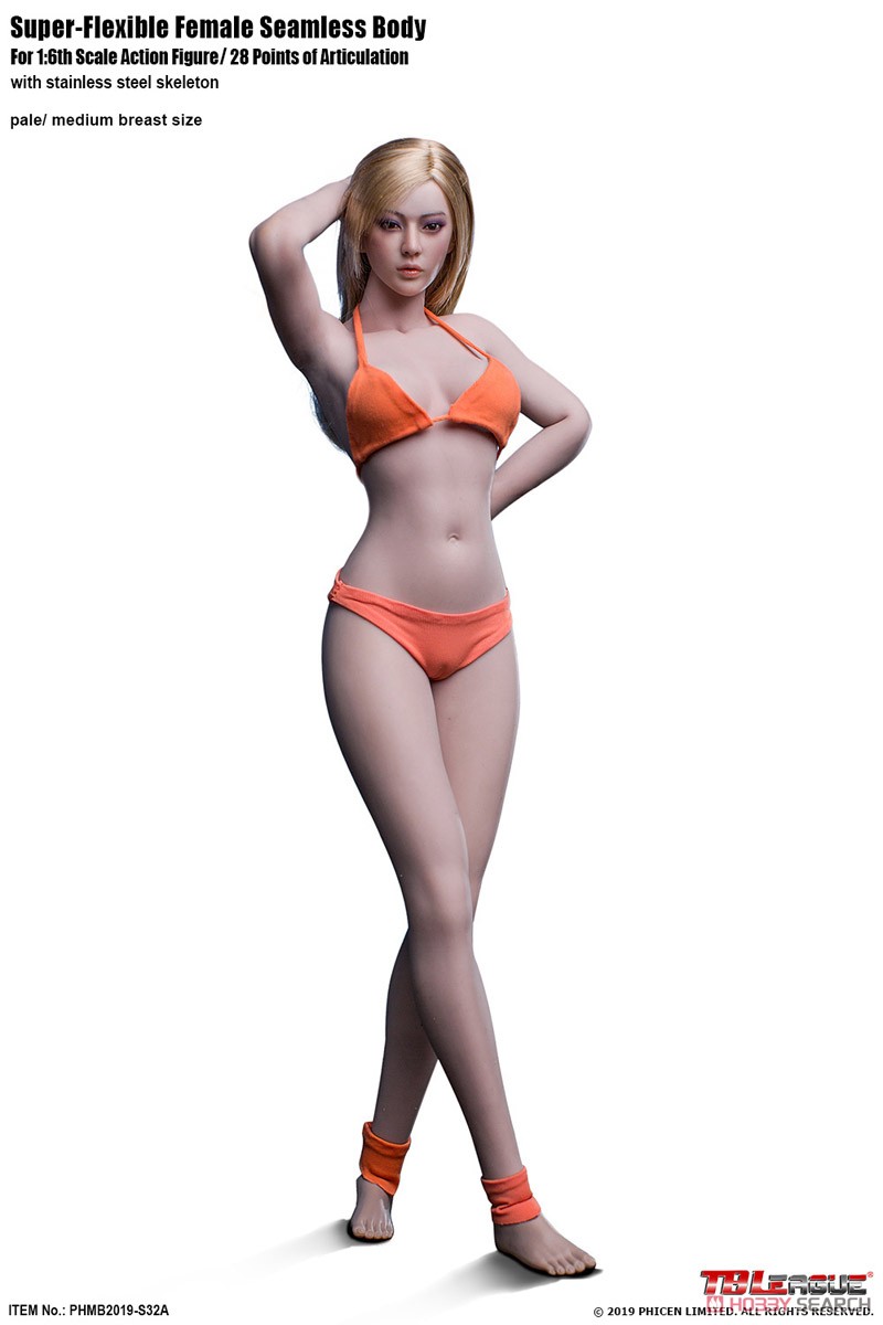 Super-Flexible Female Seamless Body Pale Medium Breast Size Model Figure S32A (Fashion Doll) Other picture1