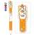 Natsume`s Book of Friends Nyanko-sensei 3 Color Ballpoint Pen Orange (Anime Toy) Item picture1