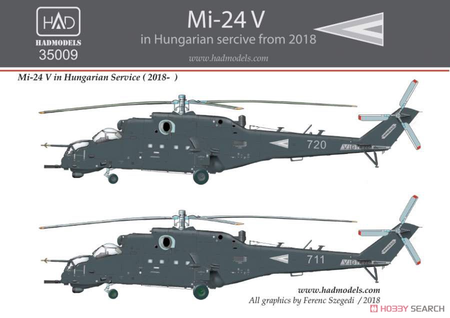 Mi-24V ハインド ハンガリー空軍 NATOマーキング 2018年 (デカール) パッケージ1