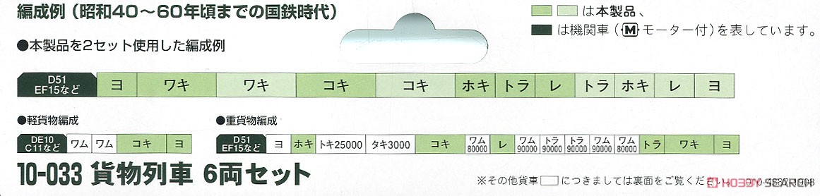 貨物列車 6両セット (6両セット) (鉄道模型) 解説1