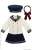 PNXS Gymnasium Sailor One-piece Set II (Navy x Off White) (Fashion Doll) Item picture1