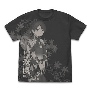 Kantai Collection Shikinami All Print T-Shirt Natsumatsuri Yukata Mode Sumi S (Anime Toy)