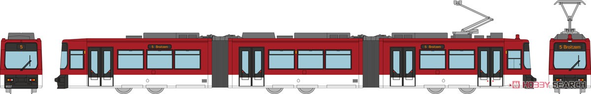 ワールド鉄道コレクション ブラウンシュヴァイクトラム GT6Sタイプ (鉄道模型) その他の画像1