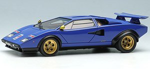 Lamborghini Countach LP500S `Walter Wolf` Ch.1120202 1976 (Remasterd) ブルー (elf ステッカー) (ミニカー)