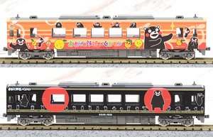 肥薩おれんじ鉄道 HSOR-100A形 (くまモンラッピング2・3号)セット (2両セット) (鉄道模型)