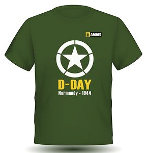 D-DAY ノルマンディー上陸作戦 Tシャツ (S) (ミリタリー完成品)