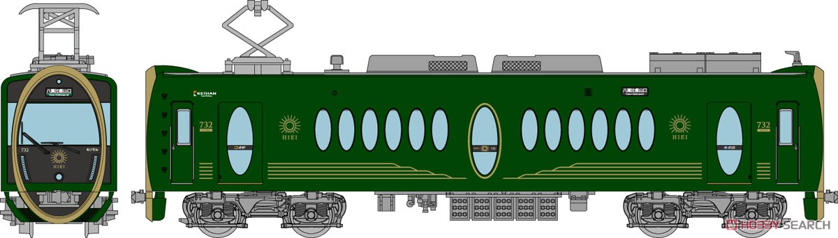 鉄道コレクション 叡山電車 700系 観光列車 「ひえい」 (鉄道模型) その他の画像1