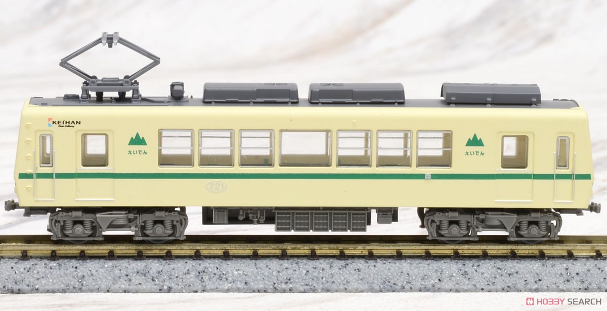 The Railway Collection Eizan Electric Car Series 700 #721 (Green) (Model Train) Item picture1