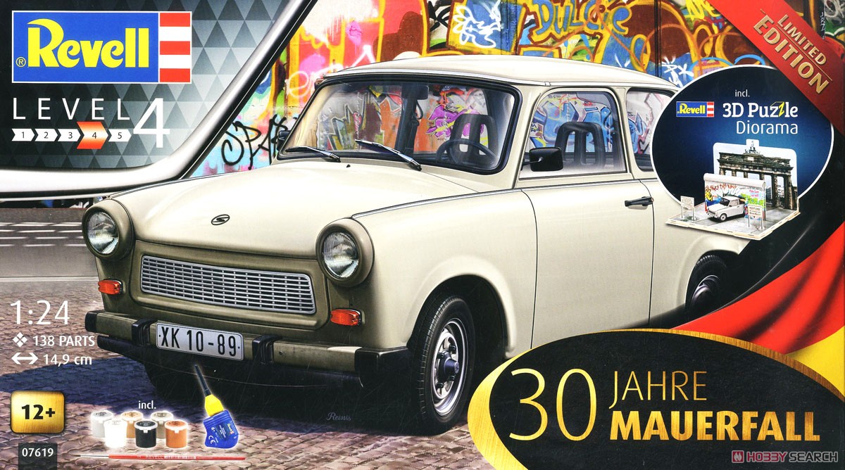 トラバント 601S ベルリンの壁崩壊30周年記念 (プラモデル) パッケージ1