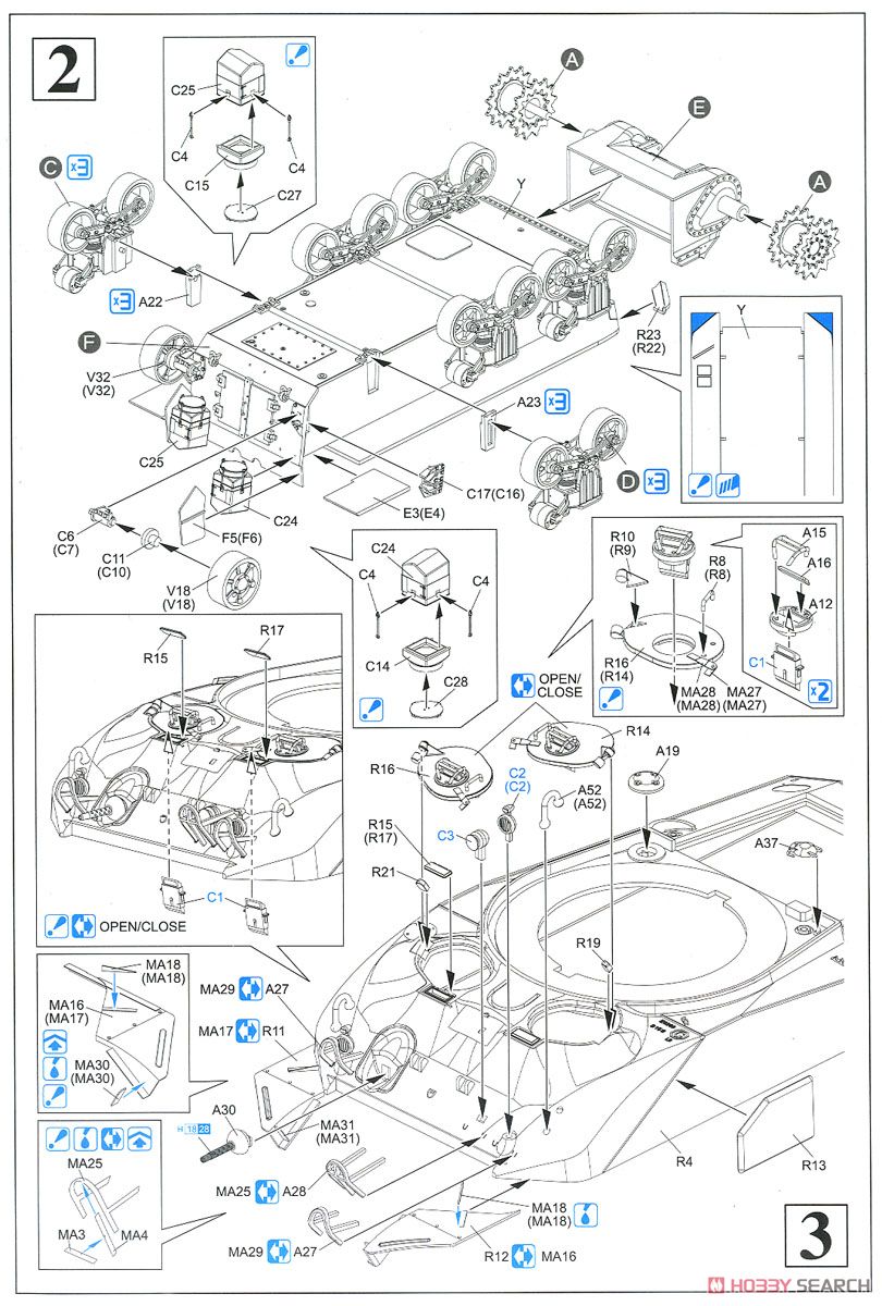 WW.II アメリカ軍 M4シャーマン `コンポジット車体` 太平洋戦線 (プラモデル) 設計図2