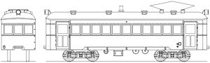 16番(HO) 蒲原鉄道モハ11形キット (組み立てキット) (鉄道模型)