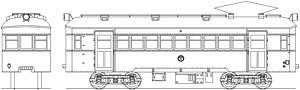 16番(HO) 庄内交通モハ3形キット (組み立てキット) (鉄道模型)
