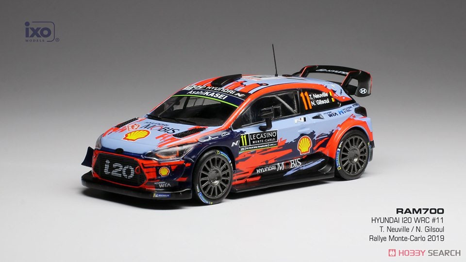 Hyundai I20 WRC 2019 Rally Monte Carlo #11 T.Neuville / N.Gilsoul (Diecast Car) Item picture1