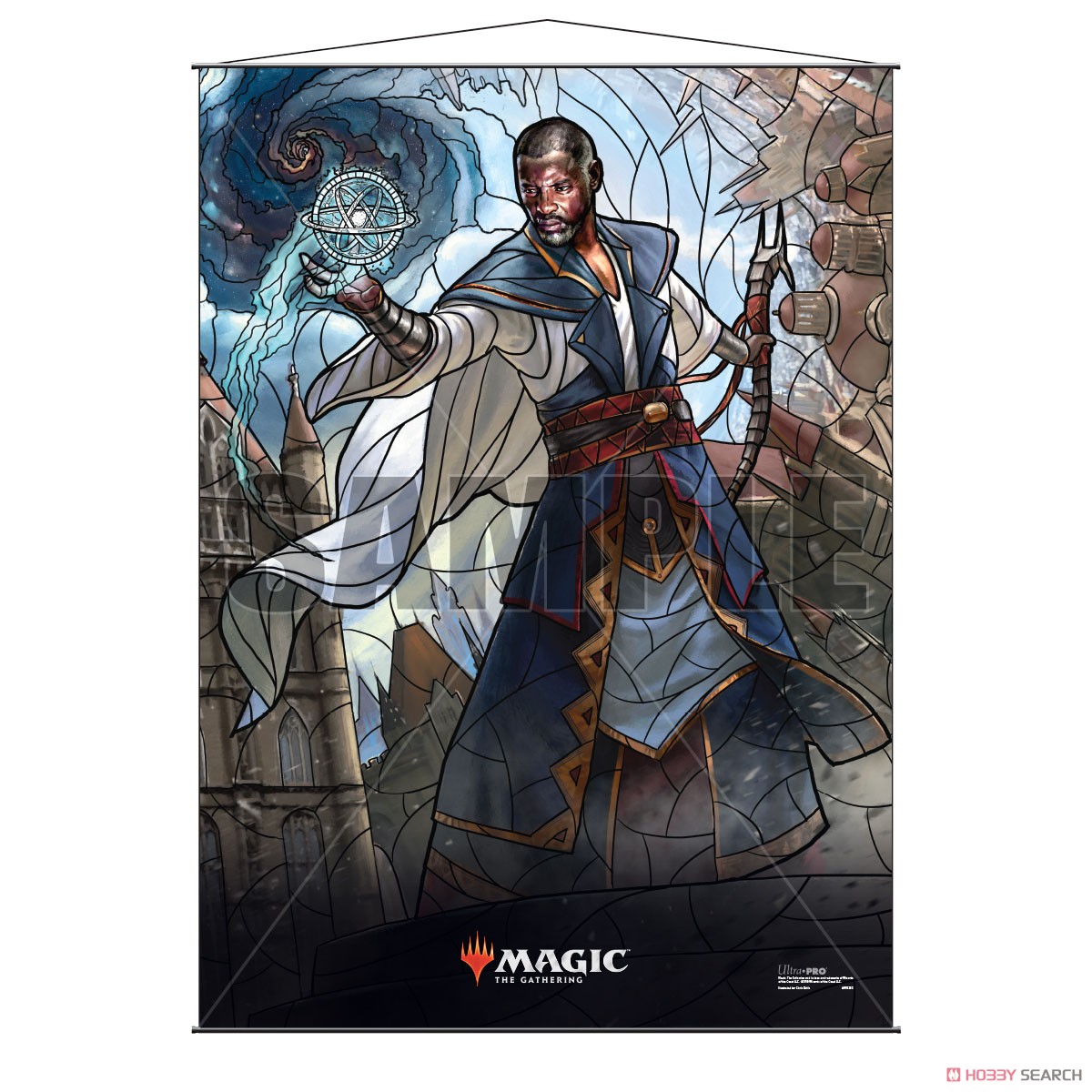 Ultra PRO Official Magic: The Gathering Wall Scrolls - War of the Spark Stained Glass Planeswalkers Teferi (Anime Toy) Item picture1