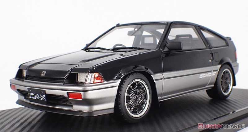 Honda Ballade Sports CR-X Si (E-AS) Black / Silver (Diecast Car) Item picture1