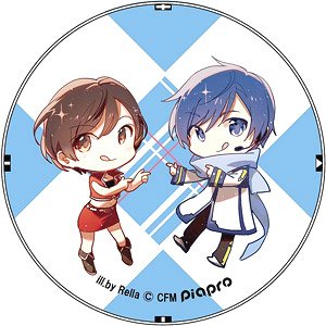 Pecomiku-chan Can Badge D Kaito/Meiko (Anime Toy)