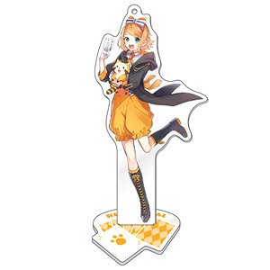 Hatsune Miku x Rascal 2019 Acrylic Key Ring w/Stand [Kagamine Rin] (Anime Toy)