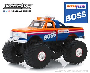 Kings of Crunch - AM/PM Boss - 1972 Chevrolet K-10 Monster Truck (with 66-Inch Tires) (Diecast Car)