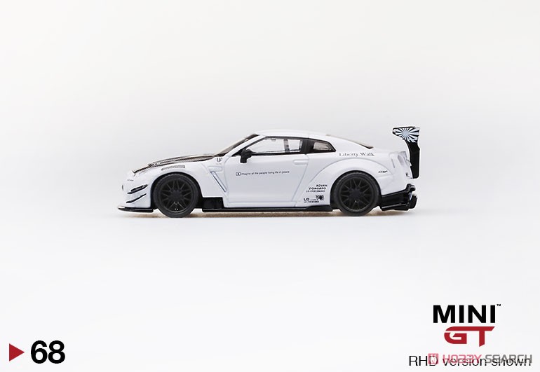 LB★WORKS Nissan GT-R R35 タイプ2 リアウイング バージョン3 ホワイト (右ハンドル) (ミニカー) 商品画像3